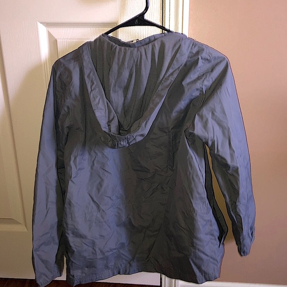 Youth Girl’s Gray & Pink Magellan Rain Jacket - Picture 2 of 6